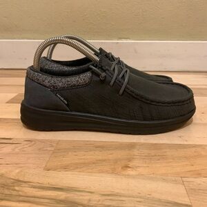 Hey Dude Black Graphite Slip-On Loafers Moccasin Comfort Women’s Shoes Size 7
